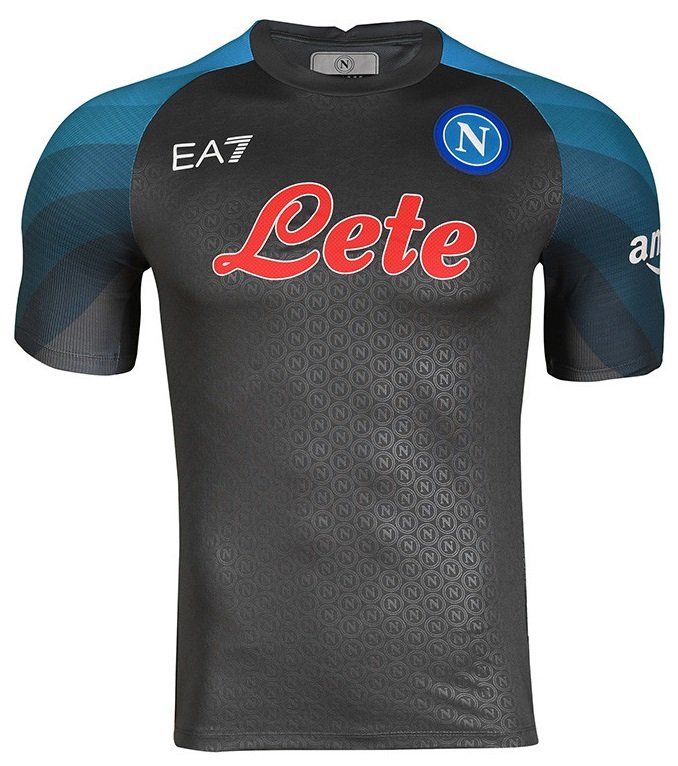 Camisa III Napoli 2022 2023 EA7 oficial Champions League